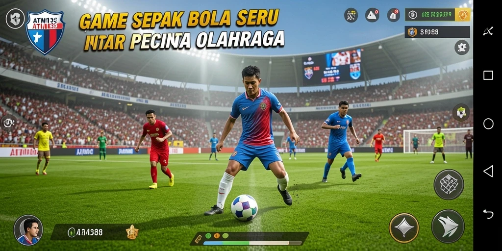 Tampilan gameplay seru dari ATM138 saat bertanding di lapangan.