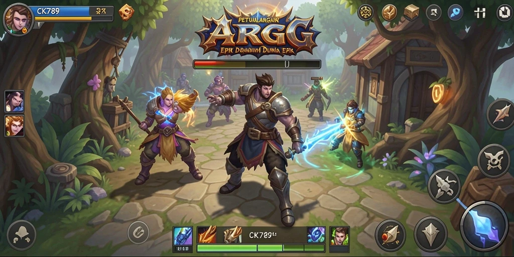 Gambaran gameplay CK789 dengan aksi pertarungan yang intens.