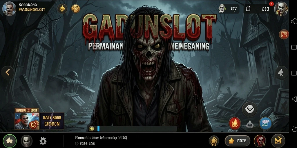 Tangkapan layar gameplay GADUNSLOT yang menakutkan dan mendebarkan.